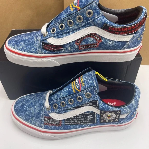 Vans Men's Old SkoolCobra Kai Multi/True White SneakersVN0A3WKT6GL